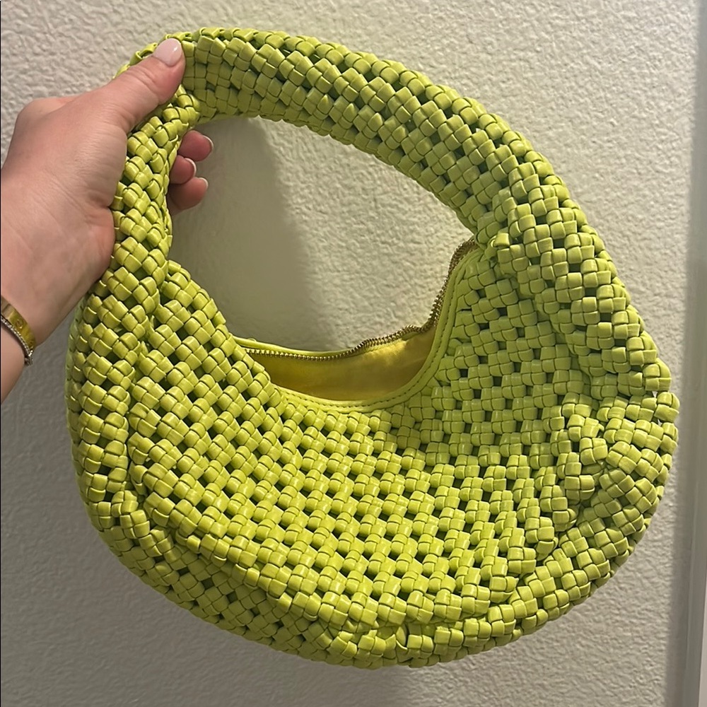 NWOT Anthropologie neon small handbag